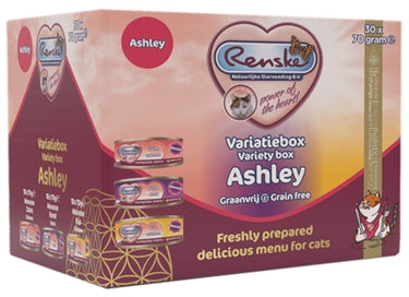 Renske Vers mousse kat variatiebox ashley zalm eend kip graanvrij