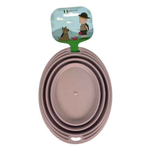 Happy pet Mad about pets voerbak drinkbak opvouwbaar blush roze