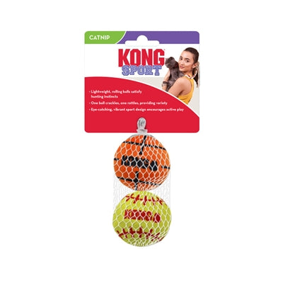 Load image into Gallery viewer, Kong Cat sport balls met catnip assorti
