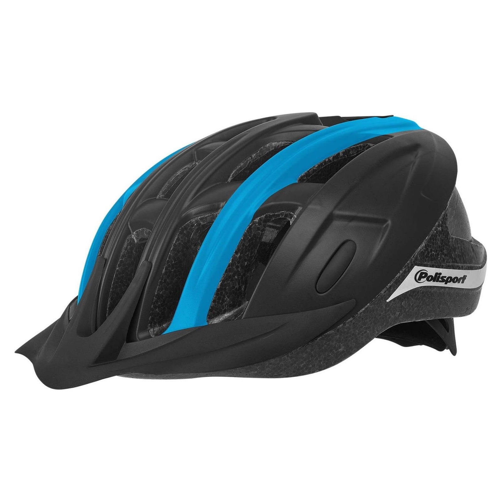 polisport ride in bicycle helmet l 58-62cm black/blue