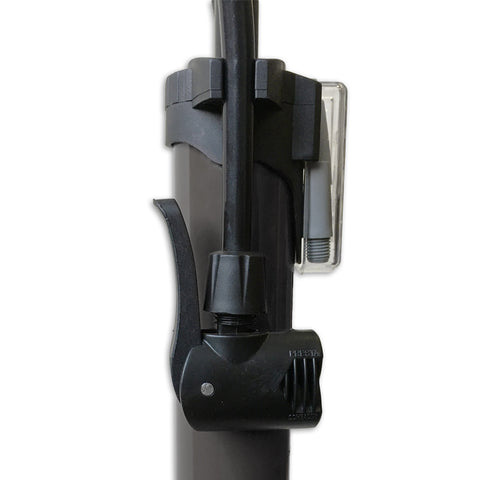 Lynx bicycle pump with pressure gauge black