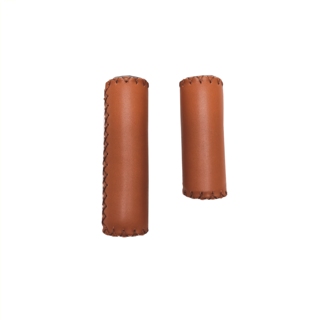 FALKX Brown Sugar KL lederen handvatten, bruin. Lengte: 85 125mm (import)