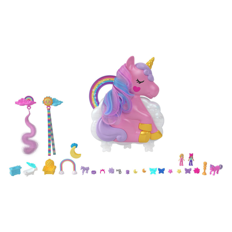 Load image into Gallery viewer, Mattel Polly Pocket Salon van de Regenboog Eenhoorn
