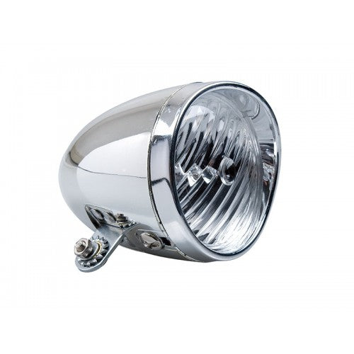 Kgs headlight chrome led 4 lux battery on/off bulk