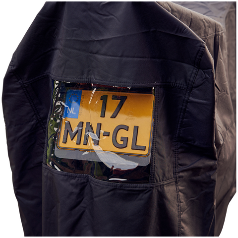 Motorcycle cover DS Covers ALFA top case - XLarge - with license plate window