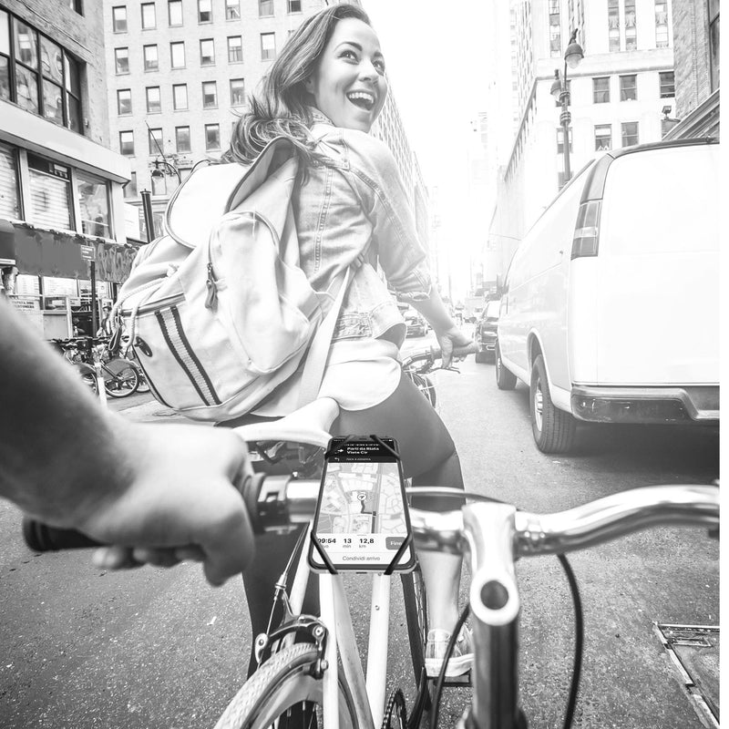 Load image into Gallery viewer, Celly swipebike - telefoonhouder fiets - swipe-up en face-id functies - grijs
