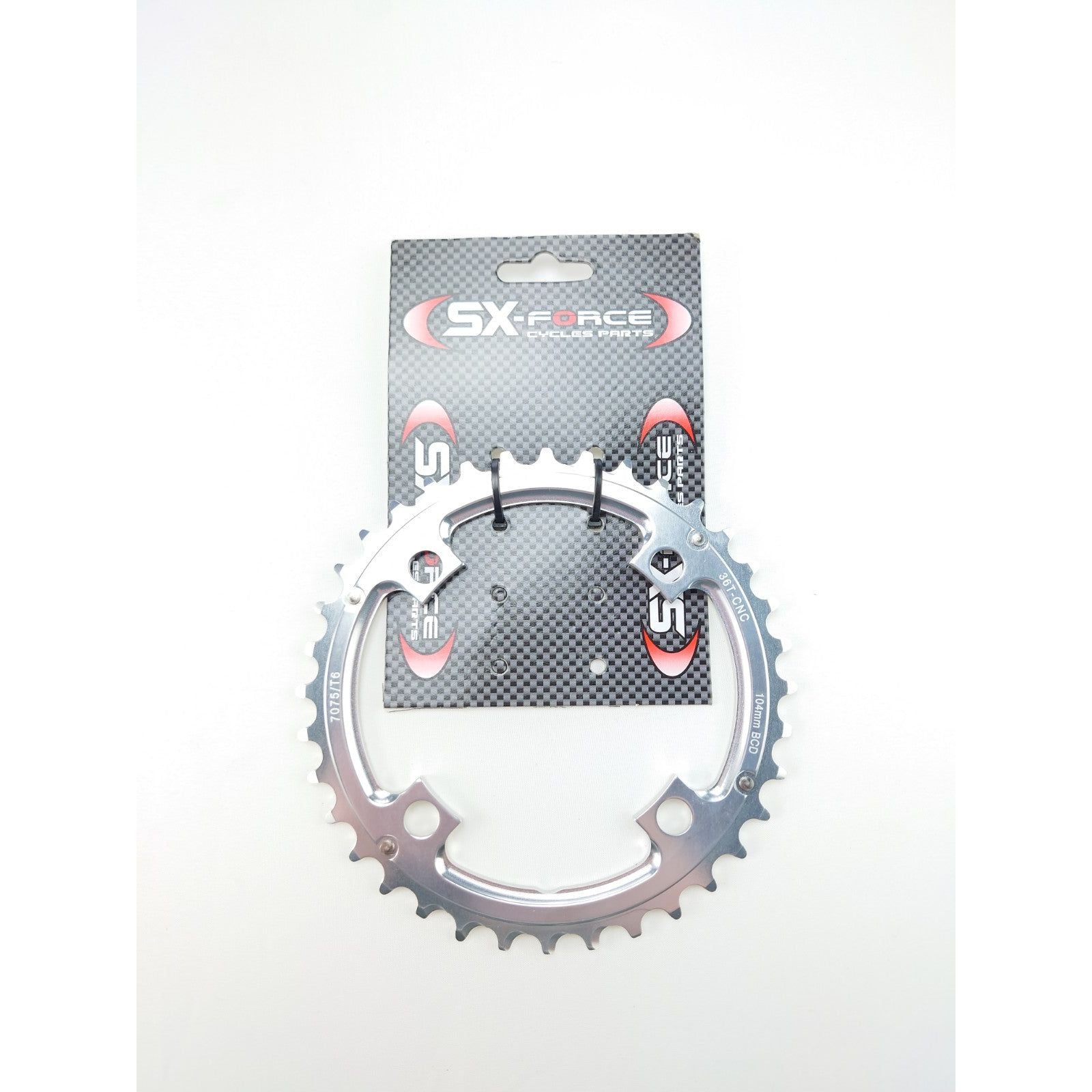 Chainring 36t silver alu T6