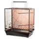FLAMINGO FLAMINGO Grasparkietenkooi Siri 78x48x81,5-100 cm koperkleurig