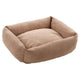 FLAMINGO FLAMINGO Hondenmand met rits Colette rechthoekig 50 cm taupe