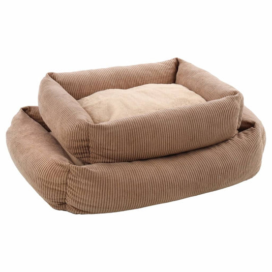 FLAMINGO FLAMINGO Hondenmand met rits Colette rechthoekig 50 cm taupe