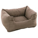 FLAMINGO FLAMINGO Hondenmand met rits Panama rechthoekig 50x40x18 cm taupe