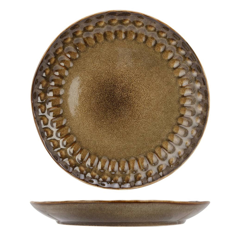 Load image into Gallery viewer, Cosy Trendy Cosy Trendy Bord Araki Hazel 6 st Ø27 cm bruin
