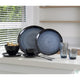 Cosy Trendy Cosy Trendy Dessertbord Sapphire 6 st Ø20 cm saffierblauw
