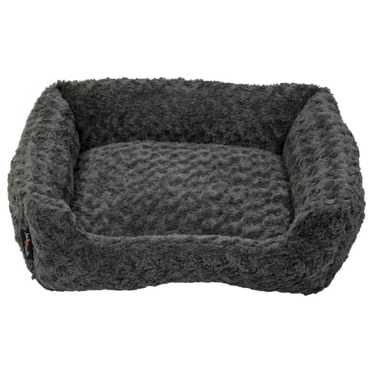 Jack and Vanilla Jack and Vanilla Huisdierenbank Softy S 60x52x18 cm rosette grijs