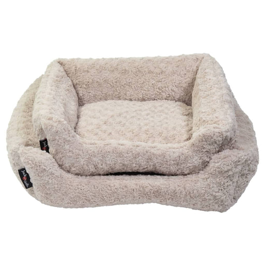 Jack and Vanilla Jack and Vanilla Huisdierenbank Softy S 60x52x18 cm rosette beige