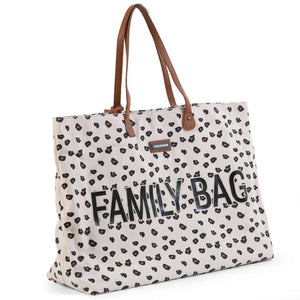 CHILDHOME CHILDHOME Verzorgingstas Family Bag luipaardmotief canvas