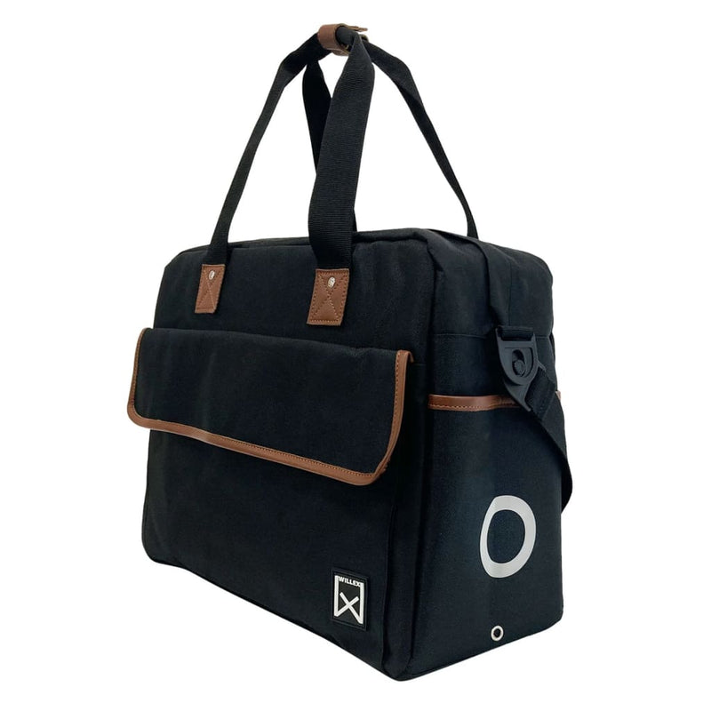 Load image into Gallery viewer, Willex Willex Fietstas 19 L zwart en bruin
