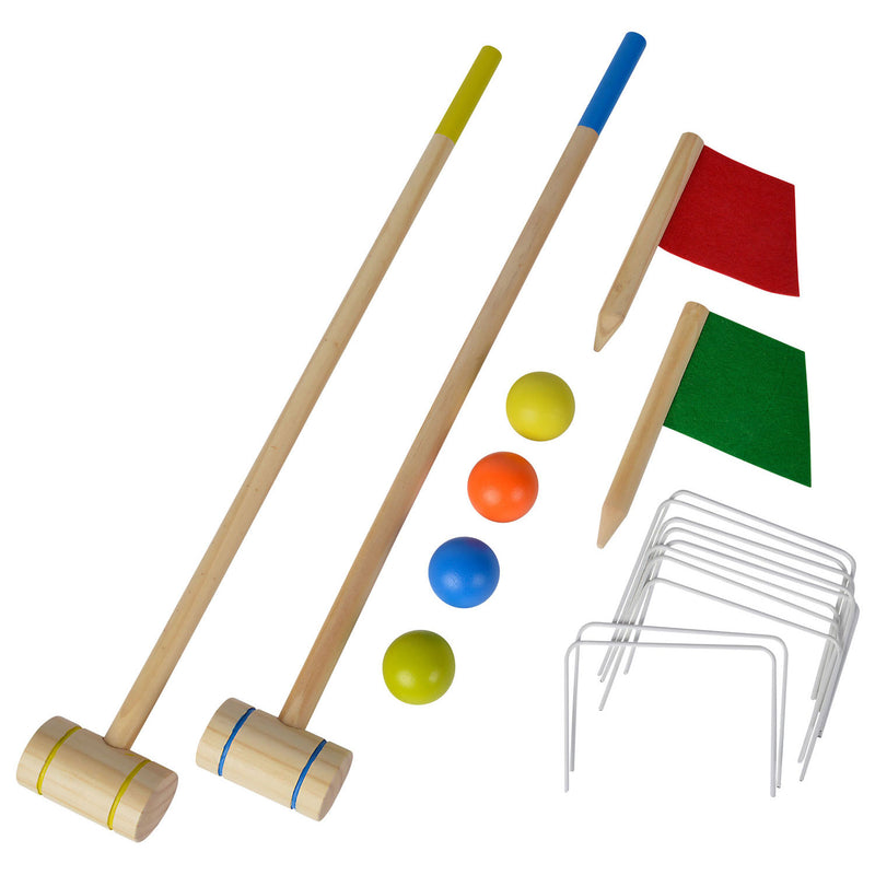 Load image into Gallery viewer, Eichhorn Outdoor Houten Croquet Spel 18dlg.
