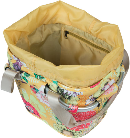 basil bloom field carry all kf – bicycle basket – front - yellow