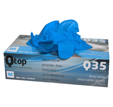 Qtcycletech Iqtop nitril handschoenen dispenser maat l per 100 stuks