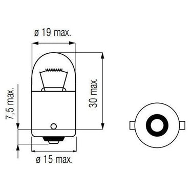 Bosma Lamp 12V-10W BA15S