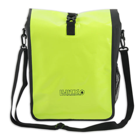 Lynx tarpaulin vally xl single bicycle bag 21l. neon yellow