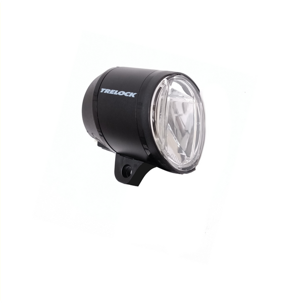 trelock led headlight ls 910 prio 50 lux, suitable for hub dynamo, black, workshop packaging