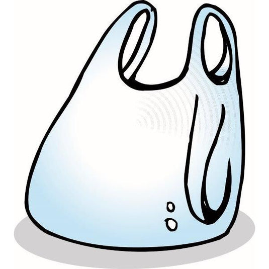 Dr tas aag plastic wit per 100 stuks