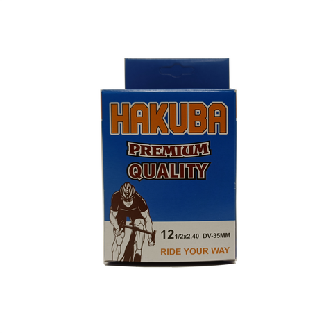 Hakuba Inner Tube 12x1/2x2 1/4 ETRTO 47/62-203, Valve: Dunlop Blitz/Holland valve 35mm