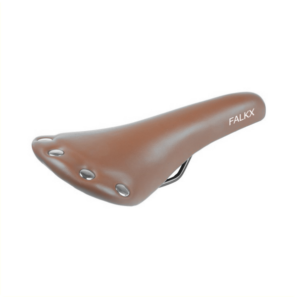 FALKX Saddle brown. leatherette. 275 x 140 mm, (workshop packaging) incl saddle strap