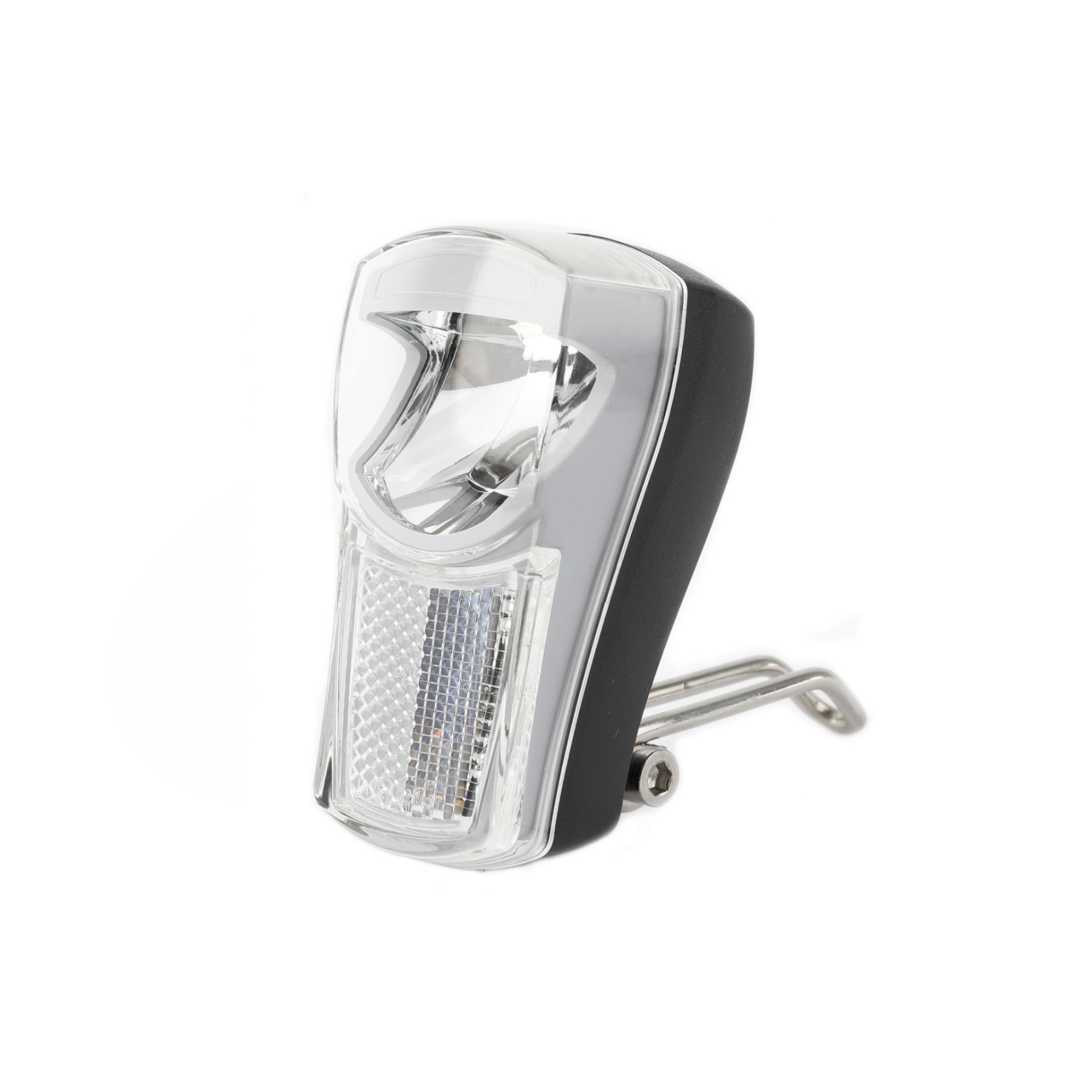 Ikzilight headlight The Boss, 1 white LED 20LUX. incl bracket and batteries (hang packaging)