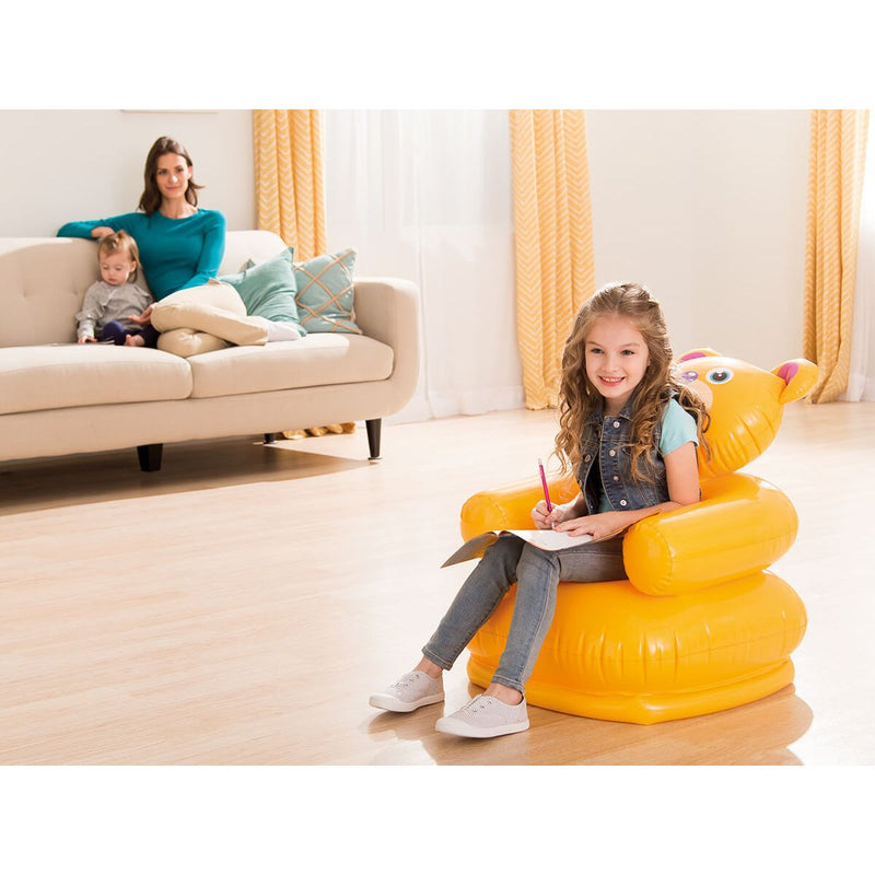 Load image into Gallery viewer, Intex Kinderstoel Happy Animal-Geel
