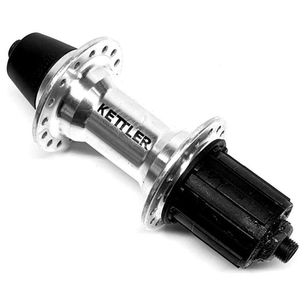 kettler rear hub cassette 8/9/10 speed dropout silver 32 holes