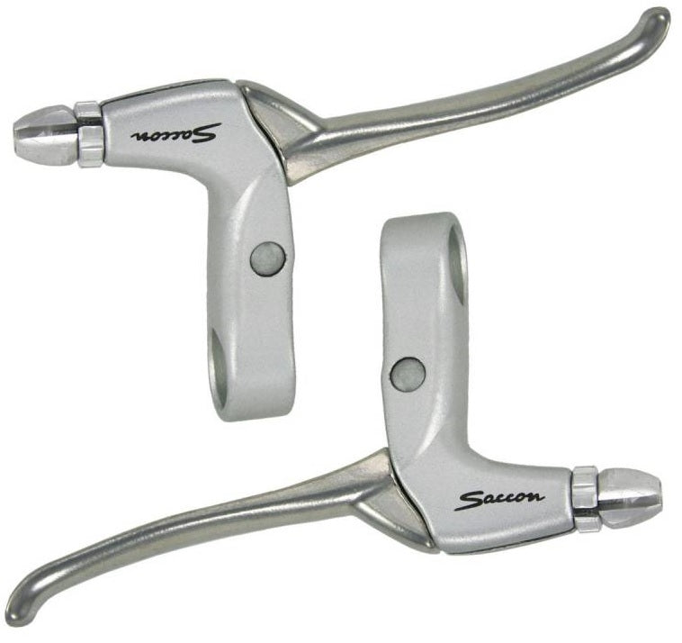 Saccon brake lever set r-brake 4-finger alu silver l211a6w3p04