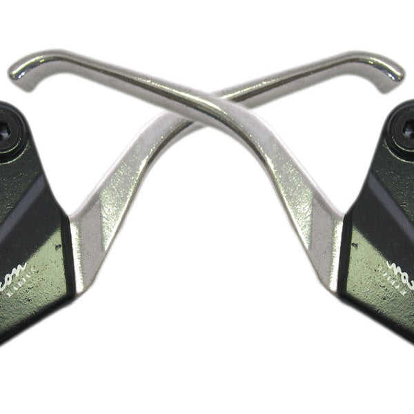 Saccon brake lever set v-brake 3-finger alu black/silver l321a5l3p0