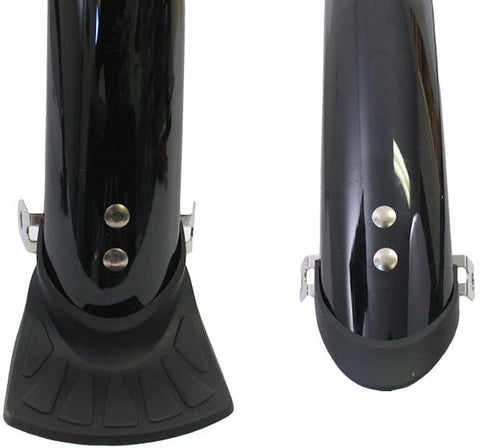 Sunnywheel plastic fender set 28inch 45mm gloss black + rods