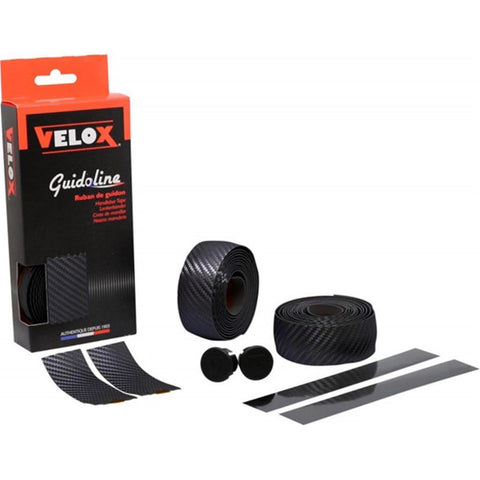 Velox guidoline handlebar tape carbon look ø2.5x3.0mm 175cm black