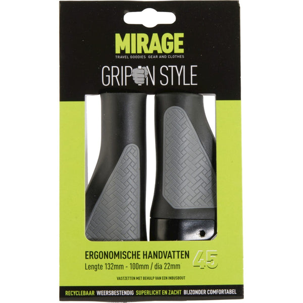 Mirage grip set grips in style 100/132mm black/grey