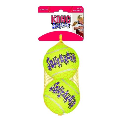 Load image into Gallery viewer, Kong Squeakair tennisbal geel met piep
