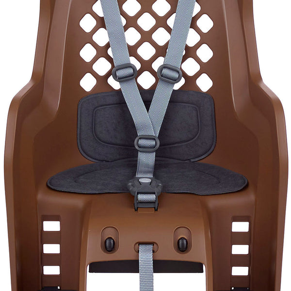 Child seat behind Polisport Joy - dark brown/grey - with carrier attachment (CFS)