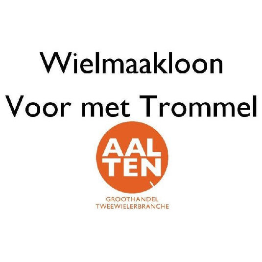Wiel maken spaakloon voor met trommel