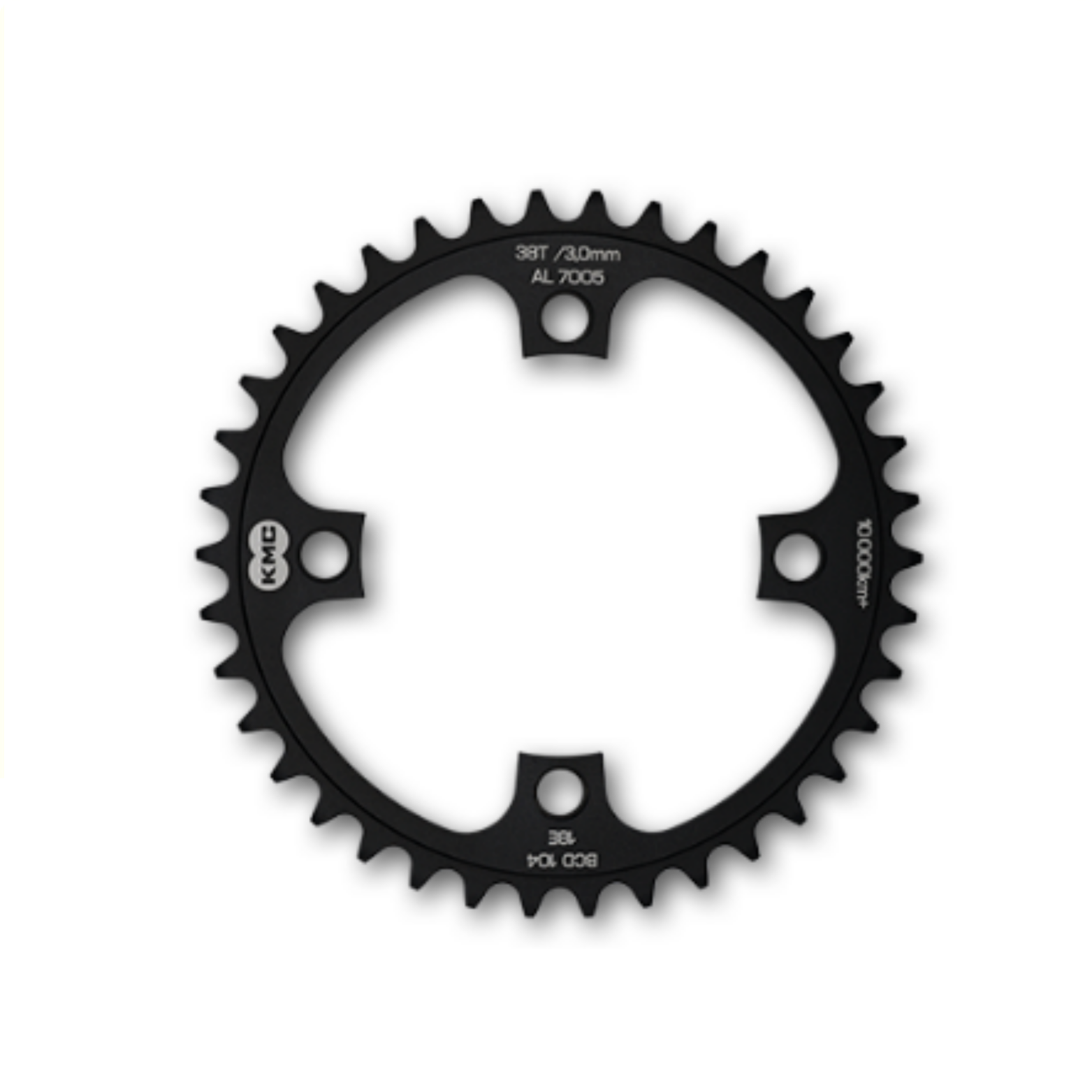 KMC chainring 42T 3mm BCD104 AL7075 black 1/8"