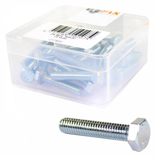 Bofix zeskantbout m6x55 rvs per 25 stuks 218655