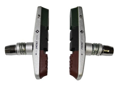 Qt brake pad set v-brake hex 3 color with replaceable cartridge