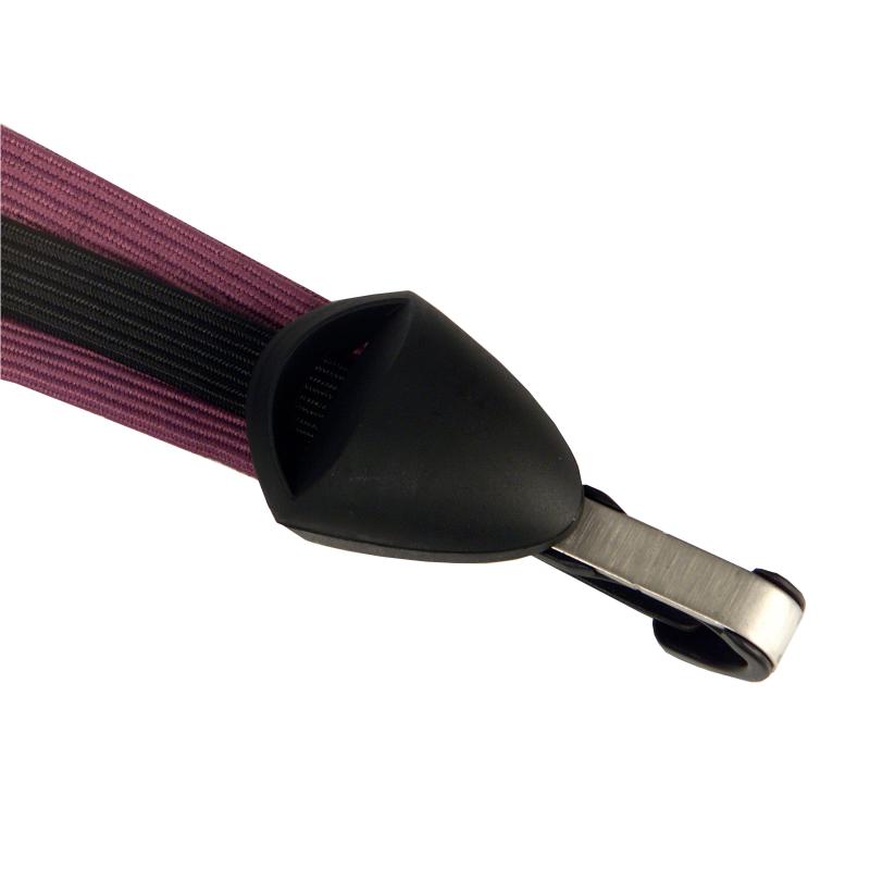 Bibia 153176 safety tie stainless steel hook brocade red/black