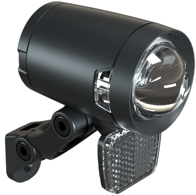 Headlight Herrmans H-Black Pro dynamo - on/off function - with holder - 200 lumen