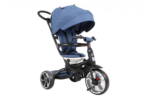 Qplay Tricycle Prime 4 in 1 - Boys and Girls - Blue