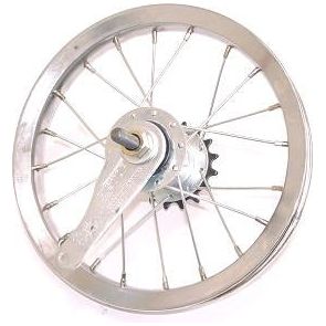 Shimano Achterwiel 12 1 2 x 2 1 4 chroom met imitatie naaf