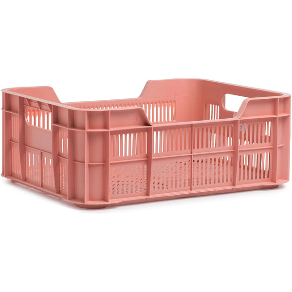 urban proof bicycle crate plastic | 11 liters | recycled polypropylene | pink | fixed mounting