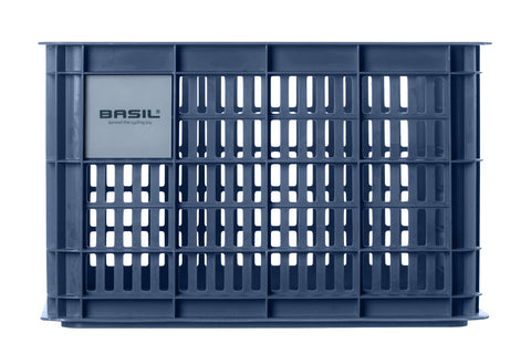 basil bicycle crate m - medium - 29.5 liters - blue
